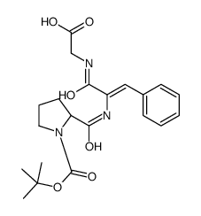 Boc-pro-dehydro-phe-gly-OH structure