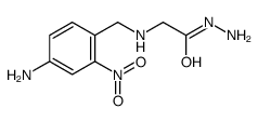 N-(4-amino-2-nitrotoluinyl)glycylhydrazide结构式