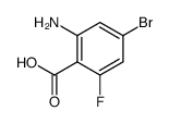 2-amino-4-bromo-6-fluorobenzoic acid Structure