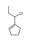 1-cyclopentenyl-1-chloropropane Structure