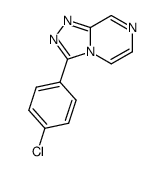 3-(4-chlorophenyl)-[1,2,4]triazolo[4,3-a]pyrazine结构式