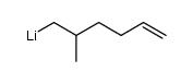 2-methyl-5-hexen-1-yllithium结构式