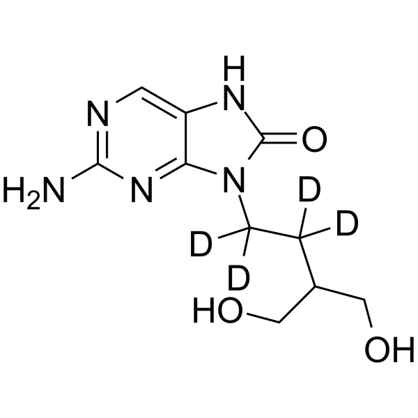 Desdiacetyl-8-oxo famciclovir-d4结构式