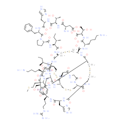 Hepcidin-25 (human) trifluoroacetate salt structure