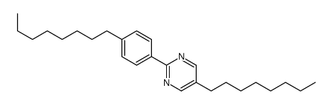 5-octyl-2-(4-octylphenyl)pyrimidine Structure