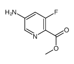 Methyl 5-amino-3-fluoropyridine-2-carboxylate结构式