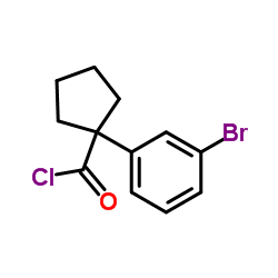 1-(3-Bromophenyl)cyclopentanecarbonyl chloride Structure