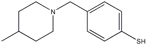 4-[(4-methylpiperidin-1-yl)methyl]benzenethiol结构式