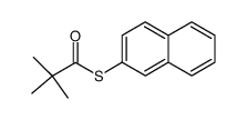 S-naphthalen-2-yl 2,2-dimethyl-thiopropanoate结构式