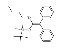 1-(tert-Butyldimethylsiloxy)-1-(butyltelluro)-2,2-diphenylethylene结构式