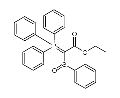 [(etoxycarbonyl)(phenylsulfinyl)methylene]triphenylphosphorane结构式