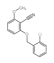 2-[(2-CHLOROBENZYL)OXY]-6-METHOXYBENZONITRILE Structure