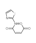 3-(1,3-thiazol-2-ylcarbamoyl)prop-2-enoic acid structure