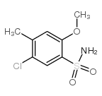 5-chloro-2-methoxy-4-methylbenzenesulfonamide structure