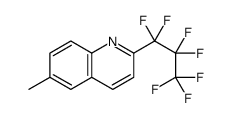 2-(1,1,2,2,3,3,3-heptafluoropropyl)-6-methylquinoline结构式