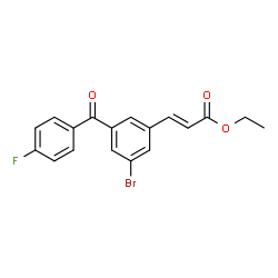 (E)-ETHYL 3-(3-BROMO-5-(4-FLUOROBENZOYL)PHENYL)ACRYLATE picture