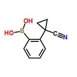 [2-(1-Cyanocyclopropyl)phenyl]boronic acid structure