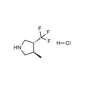 (3S,4S)-3-methyl-4-(trifluoromethyl)pyrrolidinehydrochloride structure