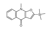 Furo[2,3-b]quinolin-4(9H)-one,9-methyl-2-(trimethylsilyl)-结构式