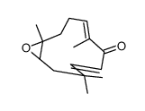 4,4,7,11-Tetramethyl-6,7-epoxy-2,10-cycloundecadiene-1-one Structure