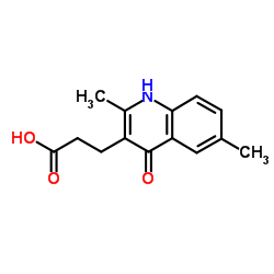 3-(2,6-Dimethyl-4-oxo-1,4-dihydro-3-quinolinyl)propanoic acid Structure