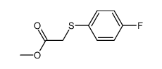 (4-fluoro-phenylsulfanyl)-acetic acid methyl ester Structure