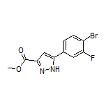 Methyl 5-(4-Bromo-3-fluorophenyl)-1H-pyrazole-3-carboxylate Structure