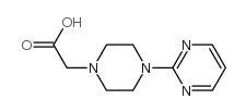 2-[4-(2-嘧啶基)-1-哌嗪基]乙酸结构式