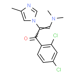 2-Propen-1-one,1-(2,4-dichlorophenyl)-3-(dimethylamino)-2-(4-methyl-1H-imidazol-1-yl)- picture