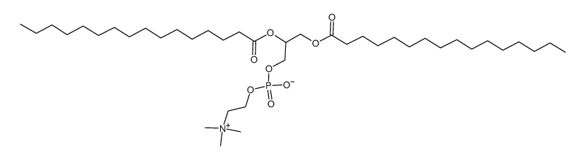 1,2-DIHEXADECANOYL-RAC-GLYCERO-3-PHOSPHOCHOLINE structure