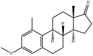 3-Methoxy-1-methylestra-1,3,5(10)-trien-17-one结构式