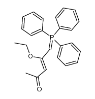 4-ethoxy-5-(triphenylphosphoranylidene)pent-3-en-2-one Structure