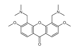 4,5-Bis[(dimethylamino)methyl]-3,6-dimethoxy-9H-xanthen-9-one Structure