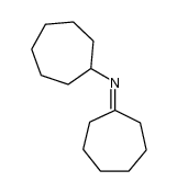 N-cycloheptylidenecycloheptanamine Structure