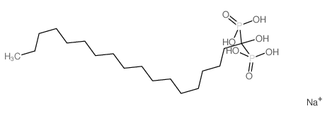 sodium,(1-hydroxy-1-phosphonooctadecyl)phosphonic acid结构式