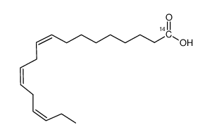 linolenic acid, [9,12,15-1-14c] Structure