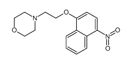 4-[2-(4-NITRONAPHTHALEN-1-YLOXY)ETHYL]MORPHOLINE结构式