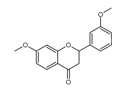 7-methoxy-2-(3-methoxyphenyl)chroman-4-one结构式