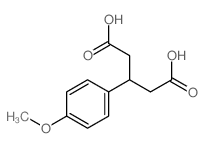 3-(4-methoxyphenyl)pentanedioic acid Structure