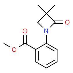 METHYL 2-(3,3-DIMETHYL-2-OXO-1-AZETANYL)BENZENECARBOXYLATE structure