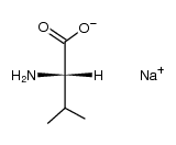 (S)-2-Amino-3-methylbutyric acid sodium salt structure