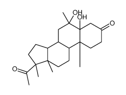 Pregnane-3,20-dione, 5,6-dihydroxy-6,17-dimethyl-, (5α,6)-结构式