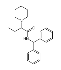 1-Piperidineacetamide, N-(diphenylmethyl)-alpha-ethyl-结构式