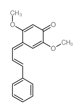 2, 5-Dimethoxy-4-(3-phenylpropenylidene)-2,5-cyclohexadienone structure