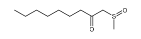 1-methanesulfinyl-nonan-2-one结构式