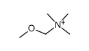 N-(methoxymethyl)trimethylammonium ion Structure