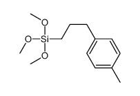 trimethoxy-[3-(4-methylphenyl)propyl]silane Structure