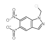 1-(chloromethyl)-5,6-dinitro-indazole结构式