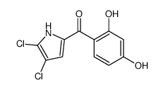 (4,5-dichloro-1H-pyrrol-2-yl)-(2,4-dihydroxyphenyl)methanone Structure