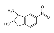 (1R,2r)-1-氨基-2,3-二氢-6-硝基-1H-茚-2-醇结构式